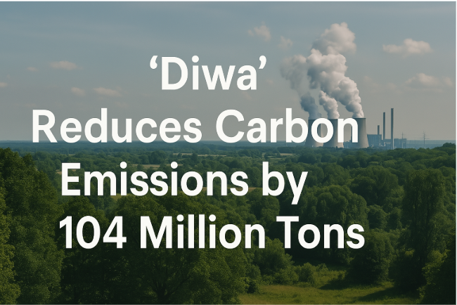 "دِوا" تقلل الانبعاثات الكربونية بمقدار 104 مليون طن: إنجاز تاريخي في العمل المناخي